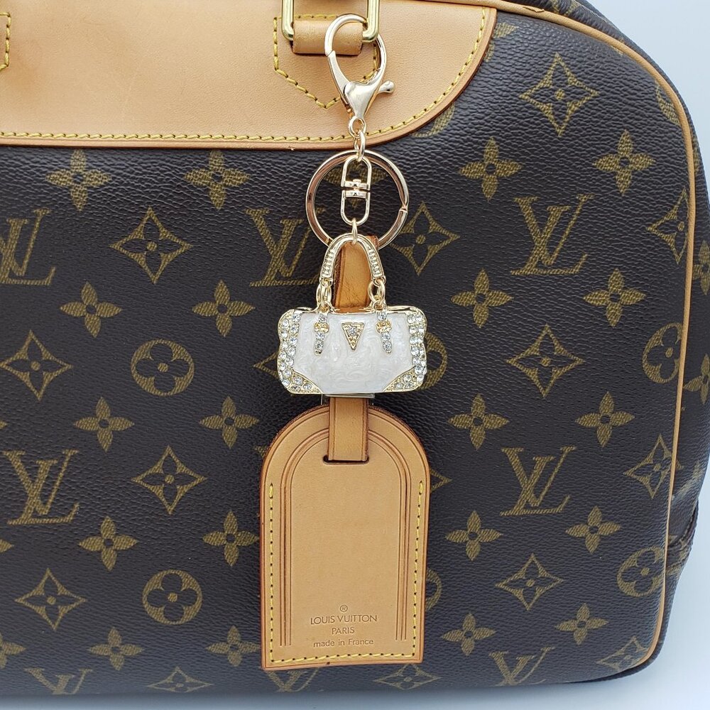 Authentic Louis Vuitton Luggage Nametag with Unbranded Keycharm - Picture 1 of 9